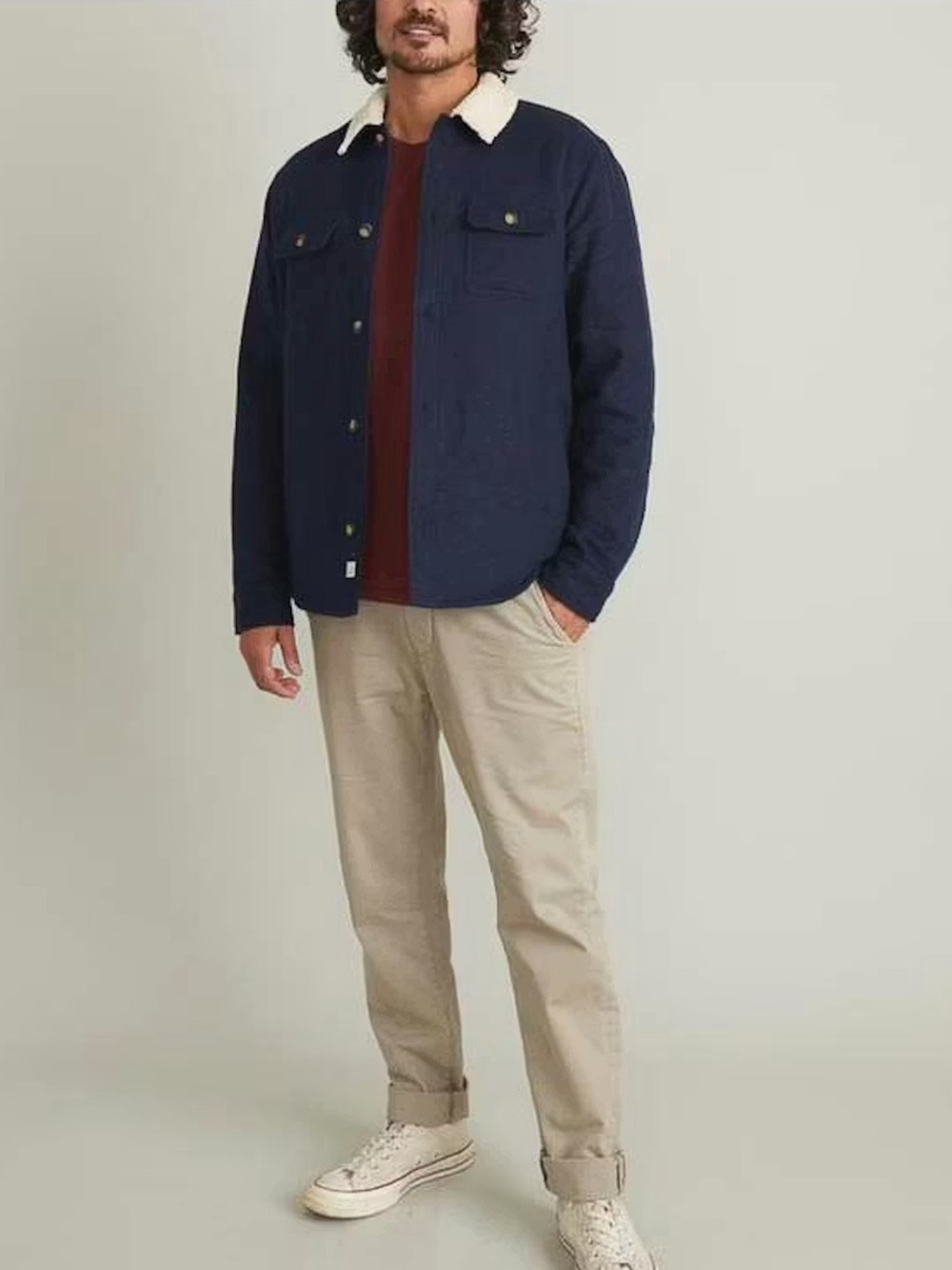Marine Layer Sherpa-Lined Camping Shirt Medium/Large